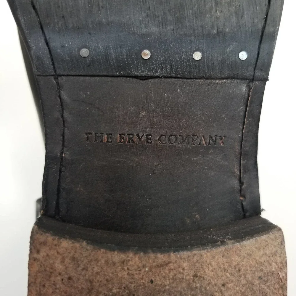 Frye Black Leather Harness Boots - Picture 7 of 12